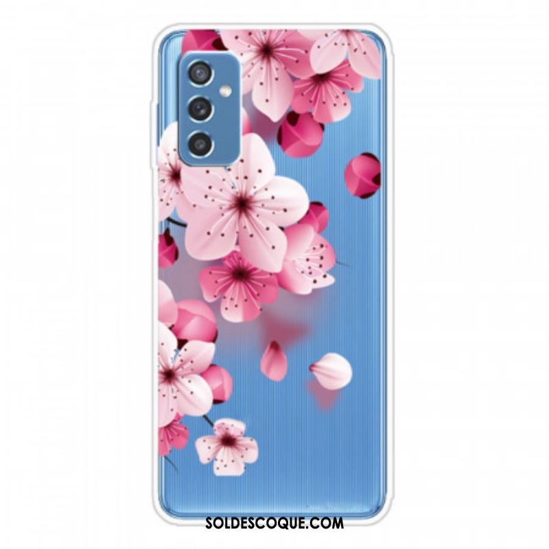 Coque Samsung Galaxy M52 5G Pluie de Fleurs