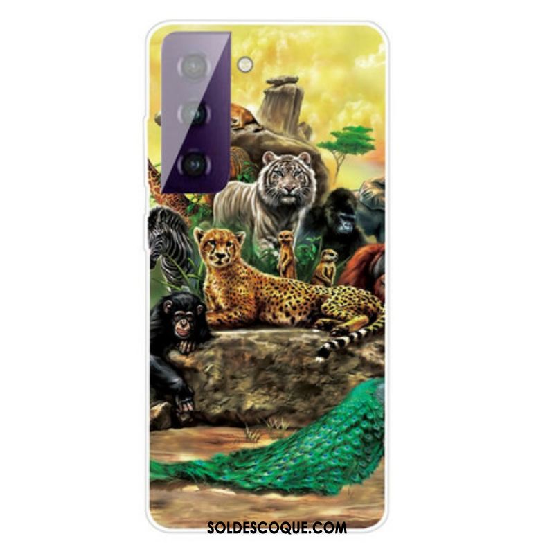 Coque Samsung Galaxy S21 FE Animaux Safari