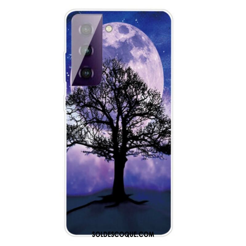 Coque Samsung Galaxy S21 FE Arbre et Lune