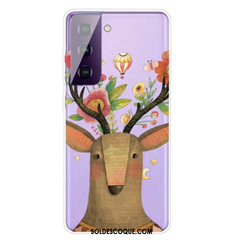 Coque Samsung Galaxy S21 FE Cerf Tribal