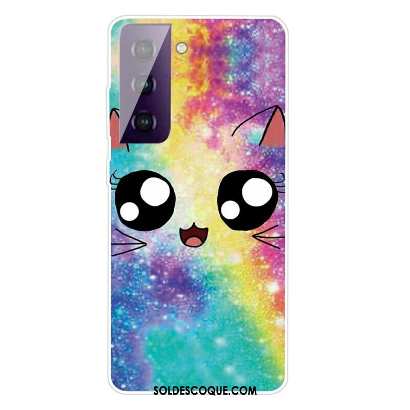 Coque Samsung Galaxy S21 FE Chat Cartoon