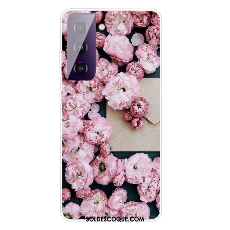 Coque Samsung Galaxy S21 FE Fleurs Intenses