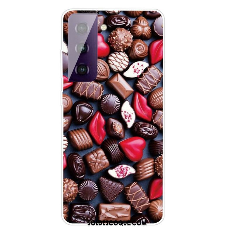 Coque Samsung Galaxy S21 FE Flexible Chocolat