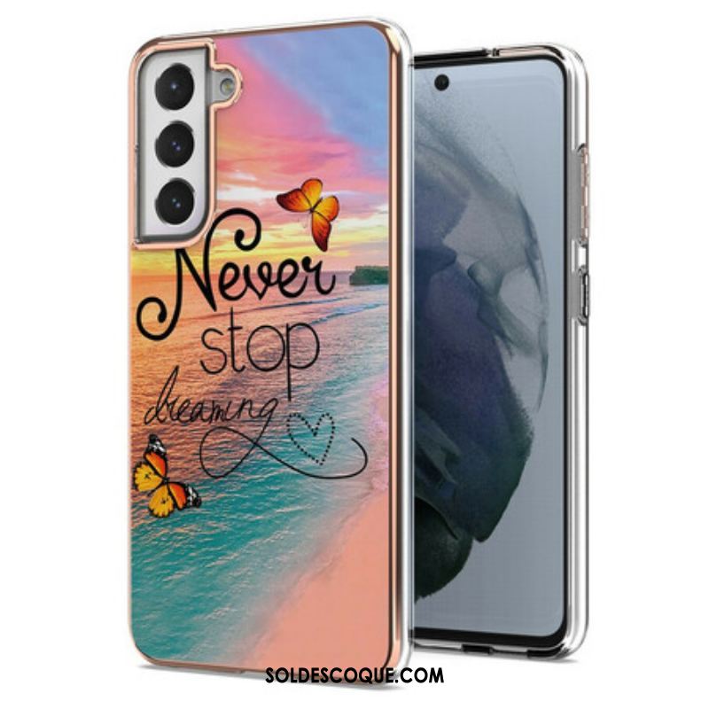 Coque Samsung Galaxy S21 FE Never Sto Dreaming Papillons