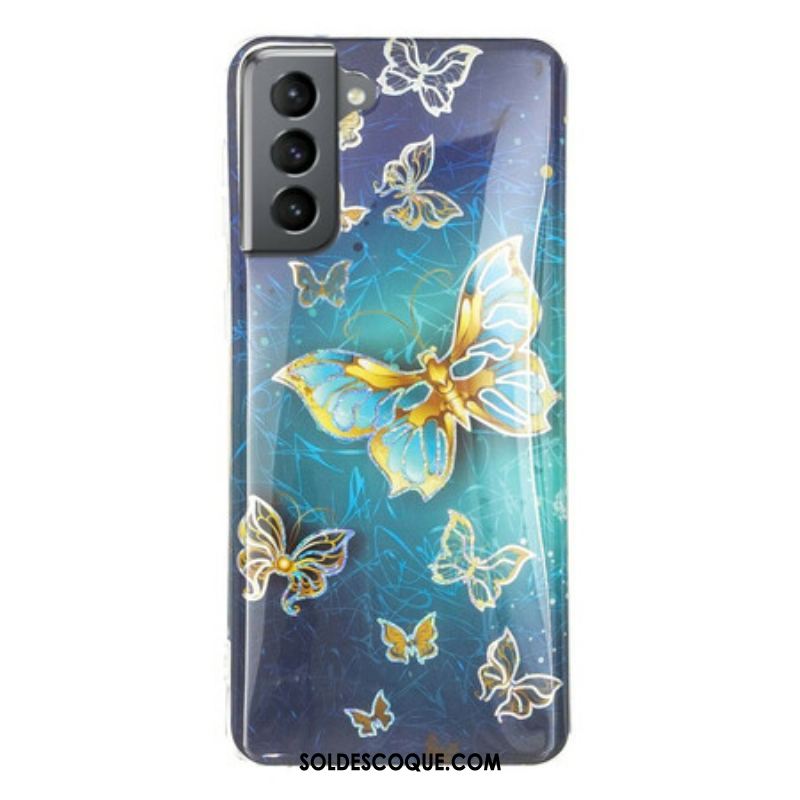 Coque Samsung Galaxy S21 FE Papillons Design