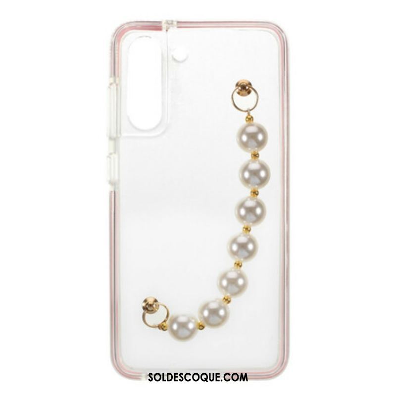 Coque Samsung Galaxy S21 FE Silicone Bracelet Perles