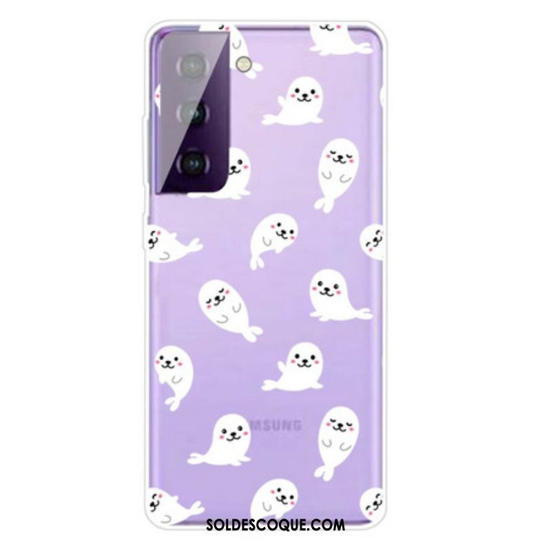 Coque Samsung Galaxy S21 FE Top Lions des Mers