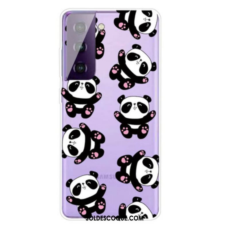 Coque Samsung Galaxy S21 FE Top Pandas Fun