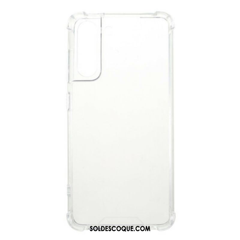 Coque Samsung Galaxy S21 FE Transparente Coins Renforcés