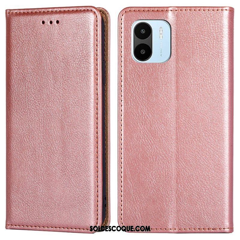 Flip Cover Xiaomi Redmi A1 Simili Cuir Coutures