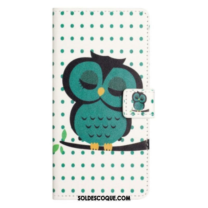 Housse Samsung Galaxy A14 5G / A14 Hibou Endormi