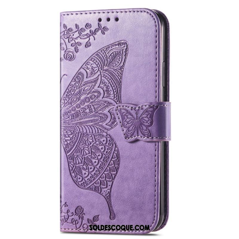 Housse Samsung Galaxy A14 5G / A14 Papillon Baroque