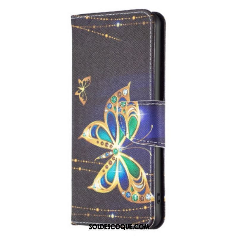 Housse Samsung Galaxy A14 5G / A14 Papillon Royal