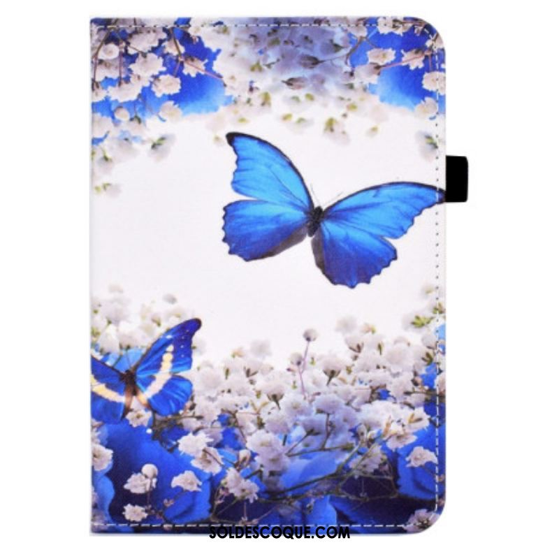 Housse iPad 10.9'' (2022) Papillons Bleus